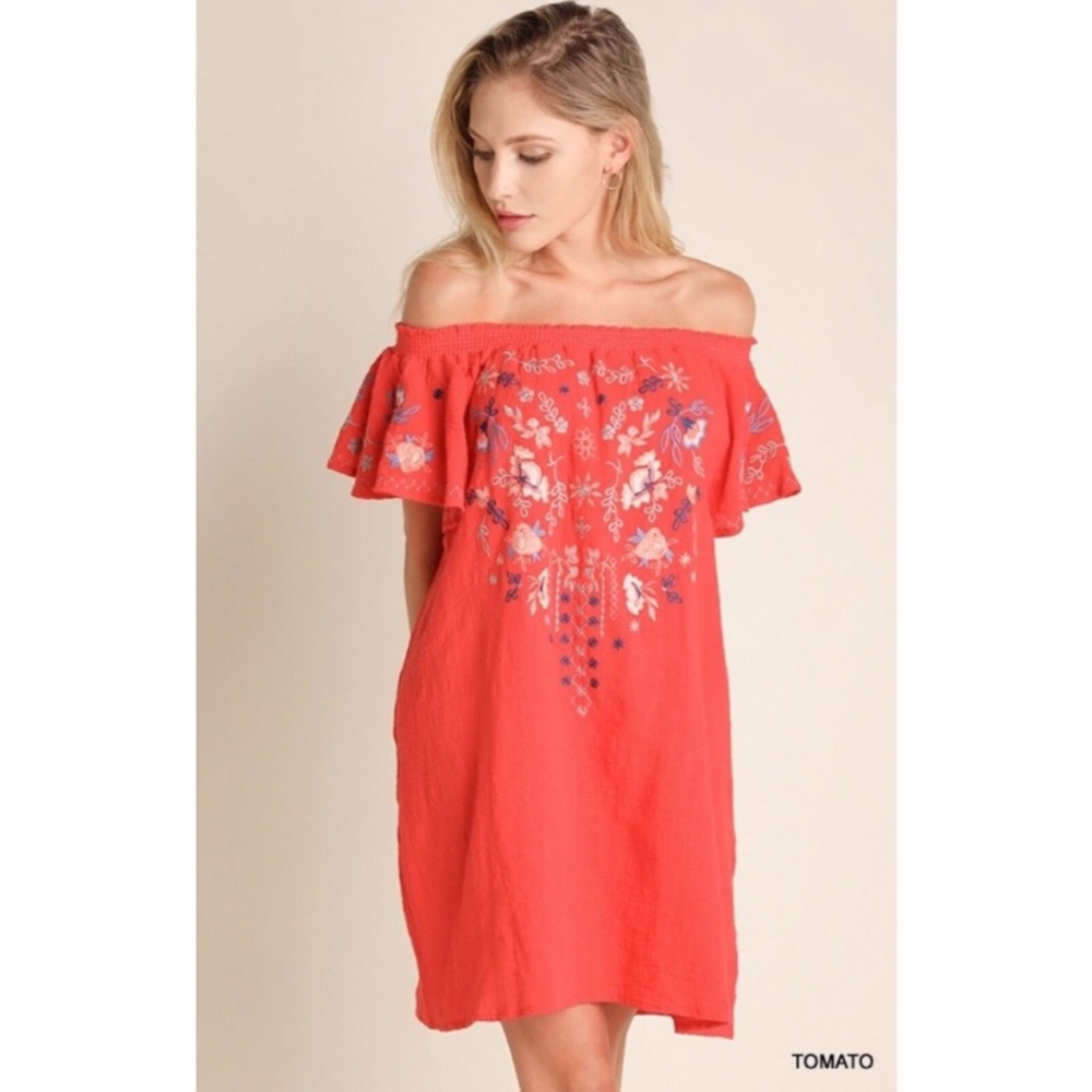 Off the shoulder dress